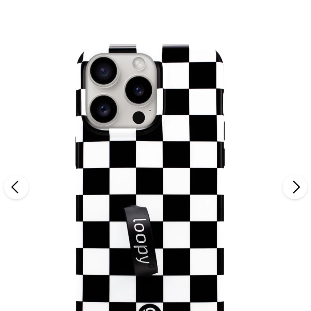 Loopy Case Monochrome Checkered Phone Cover